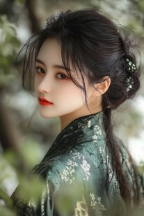 绿色汉服