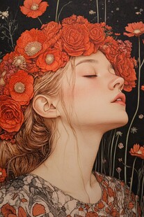 人物装饰画原创