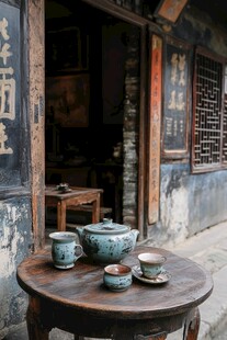 古镇茶几
