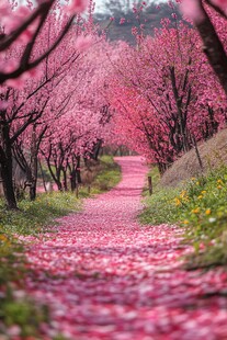 唯美赏花小道