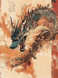 古风龙插画