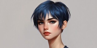 3d效果女孩