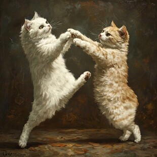 跳舞的猫咪