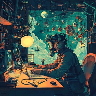 科幻题材插画