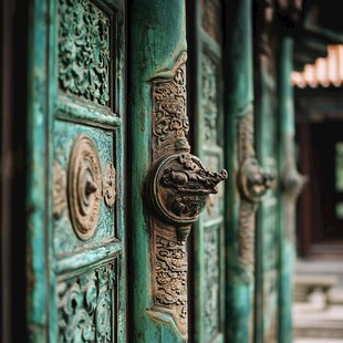 故宫琉璃雕花门