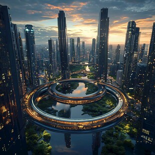 迪拜市悬浮岛设计