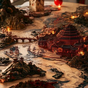 皇家园林微缩模型