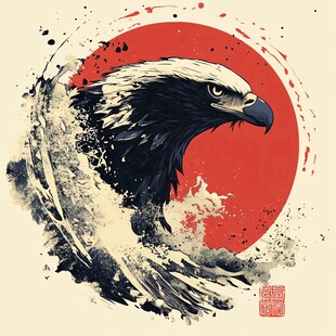 雄鹰插画