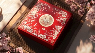 花好月圆月饼盒