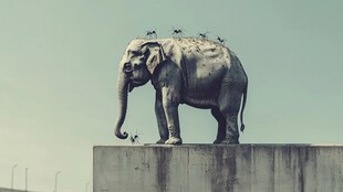 佛系雕塑大象艺术