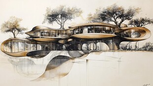 第四代建筑手绘