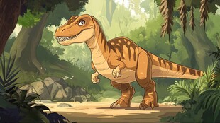 原始森林中的霸王龙