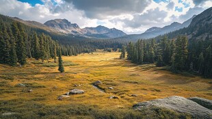 山脉草地高清图