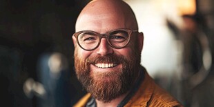 一个人与他人的微笑