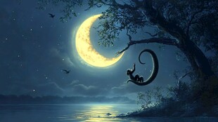 星月河幻想插画