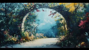 唯美森系场景