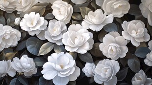 3d立体花壁纸