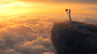 登高望远向上攀登