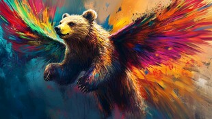 雄壮的动物插画