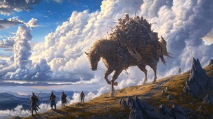 野牛迁徙场景再现