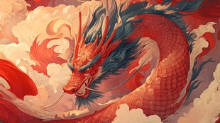 龙年ip插画