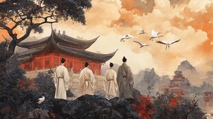 天一阁插画