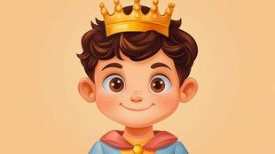 皇室男孩卡通形象
