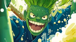 夸张人物插画