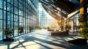 写字楼大厅休息区