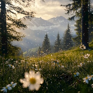 梦幻山花