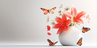 3d立体简约花