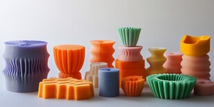 低温釉多色陶器