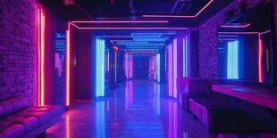 霓虹灯场景造型