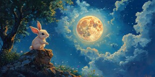 中秋唯美宽屏壁纸