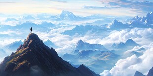 山高人为峰登山