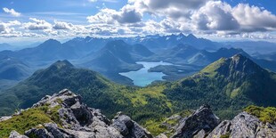 天顶湖全景