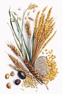 谷物杂粮插画