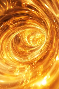 金色漩涡抽象素材