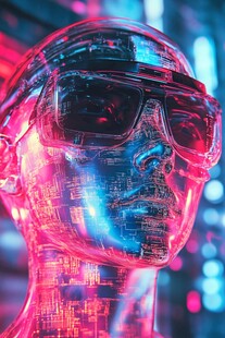 人工智能vr海报背景