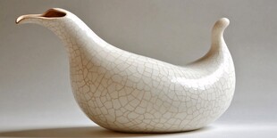 鹅形陶器