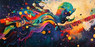 梦里梦外抽象画