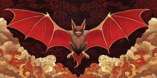 蝙蝠装饰画