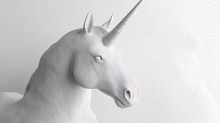 简约独角兽插画