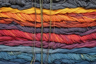 五色纺线纹理背景