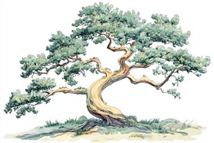 古树插画