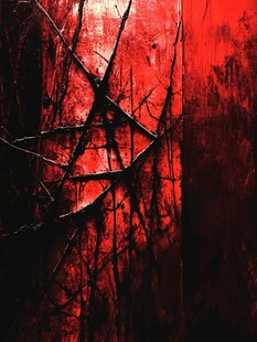 红色破烂背景图