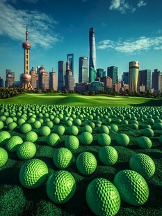 高尔夫场地海报画面