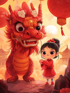 龙年系列插画形象