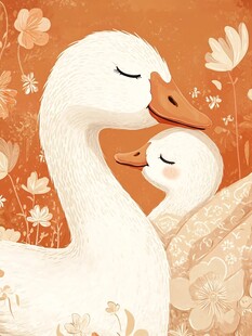 鹅包装插画