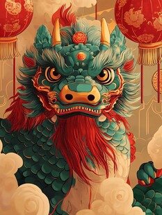 龙年文创插画